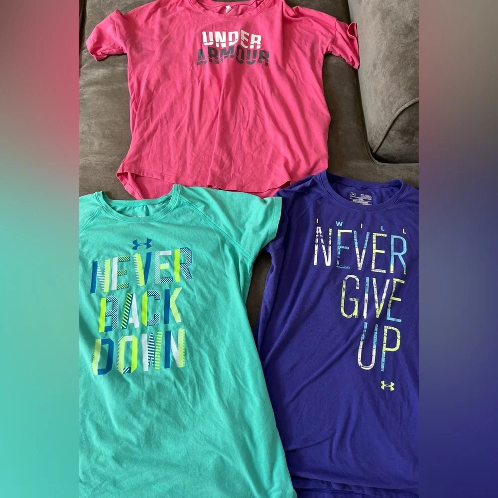 Under Armour shirts kids size 18 - Picture 1 of 10